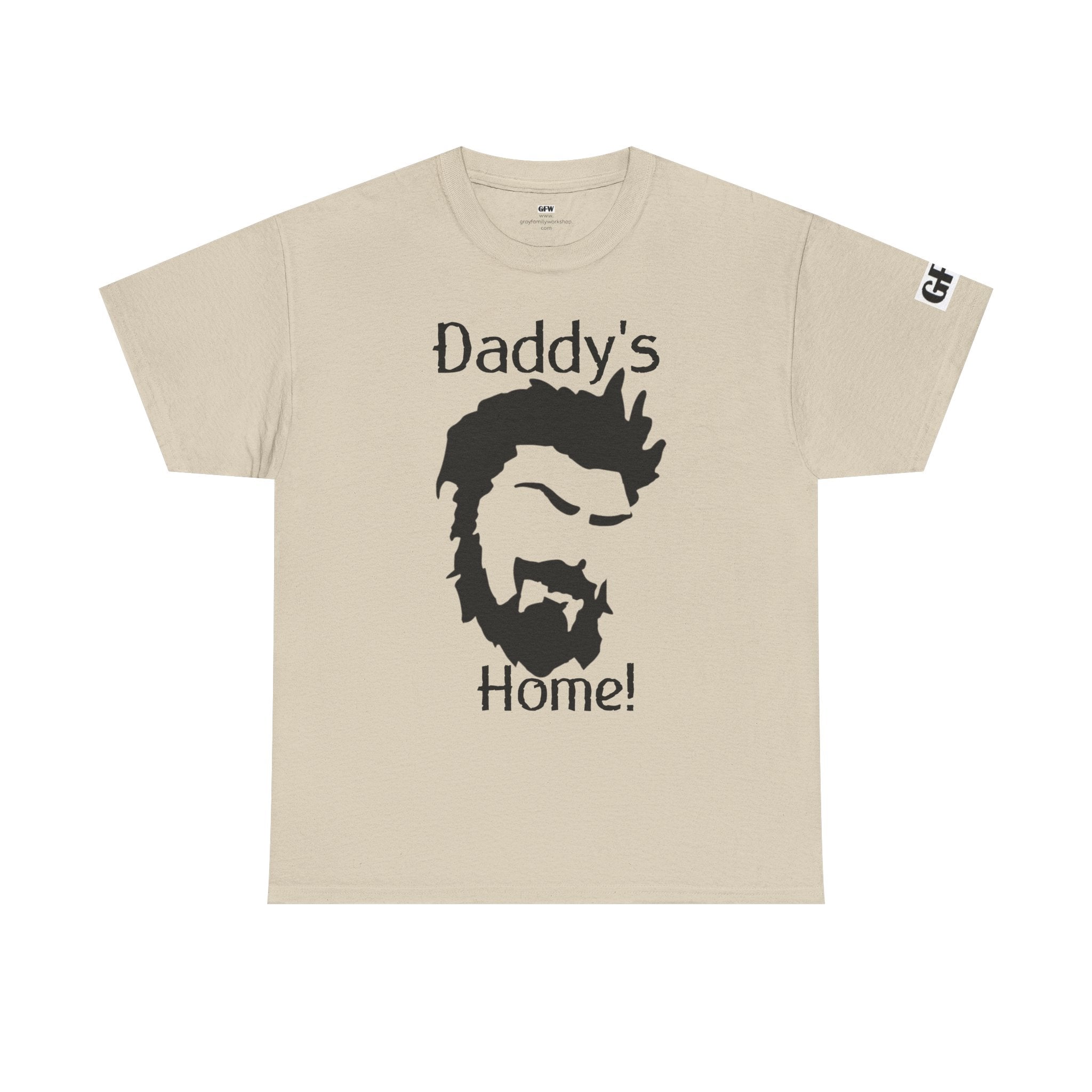 Daddy's Home T-Shirt — Men's Beard Silhouette Father's Day Tee