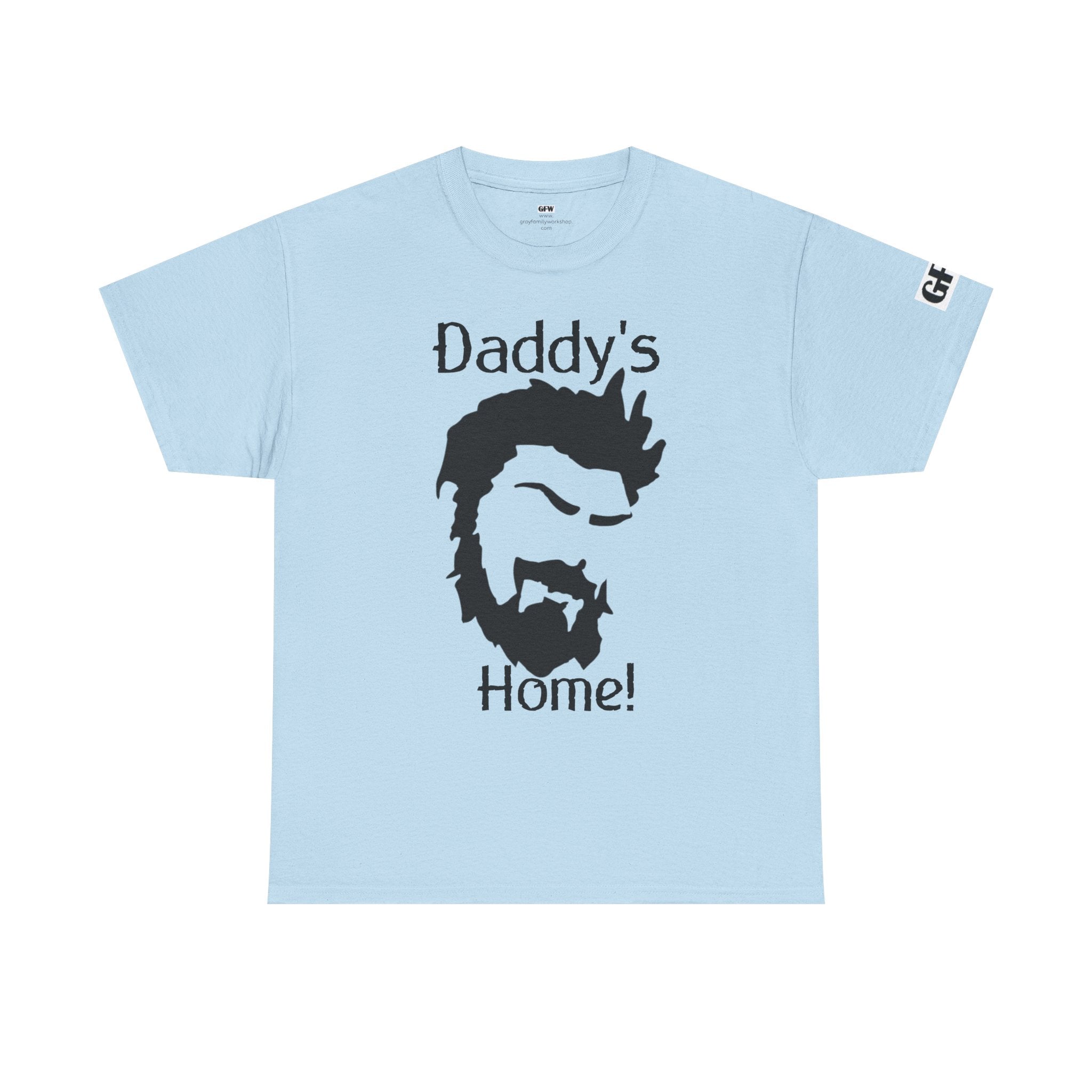 Daddy's Home T-Shirt — Men's Beard Silhouette Father's Day Tee