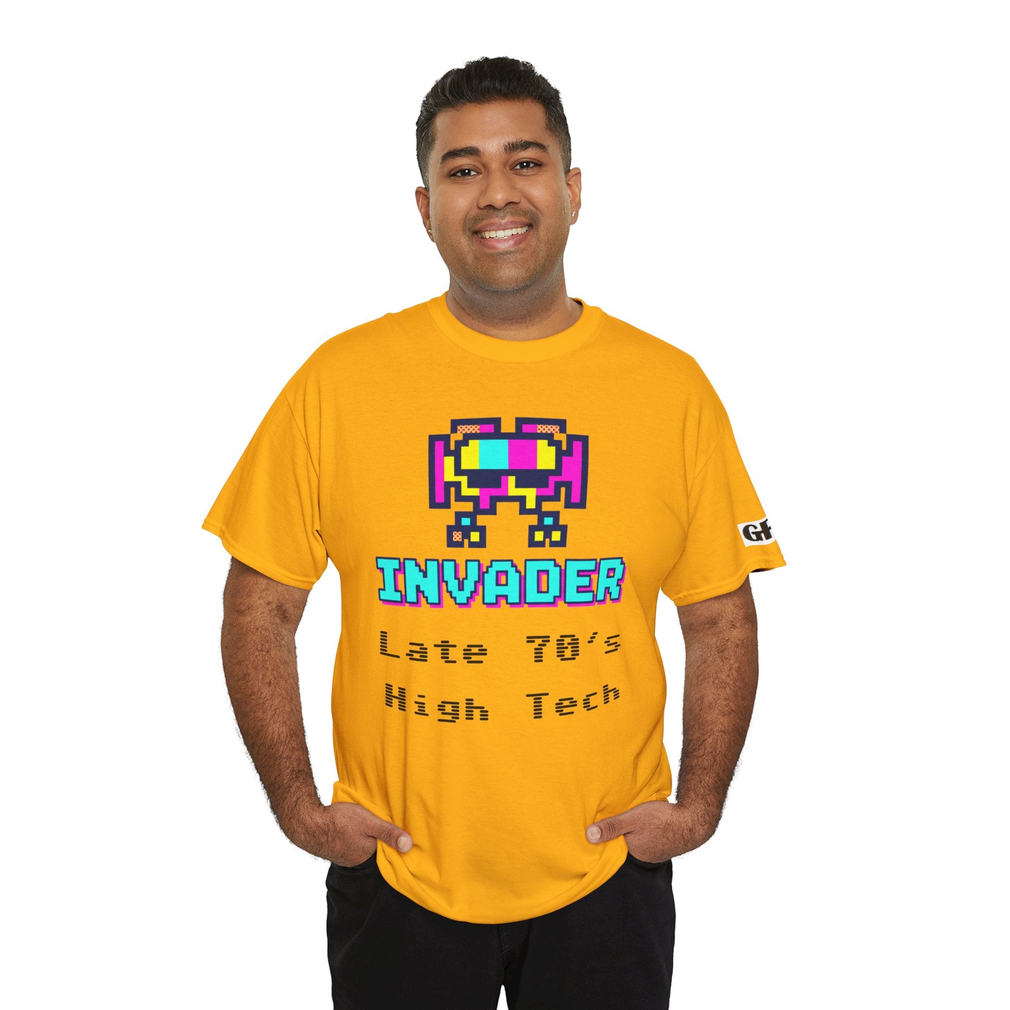 Invader Retro Pixel Tee — "Late 70's High Tech" Vintage Video Game T-Shirt