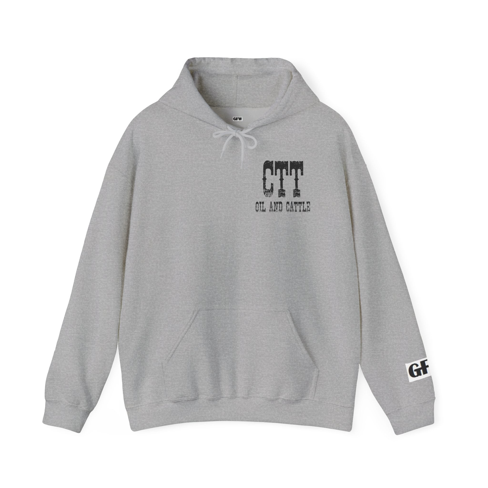 CTT Oil and Cattle Hoodie - Western Oilfield Ranch Sweatshirt