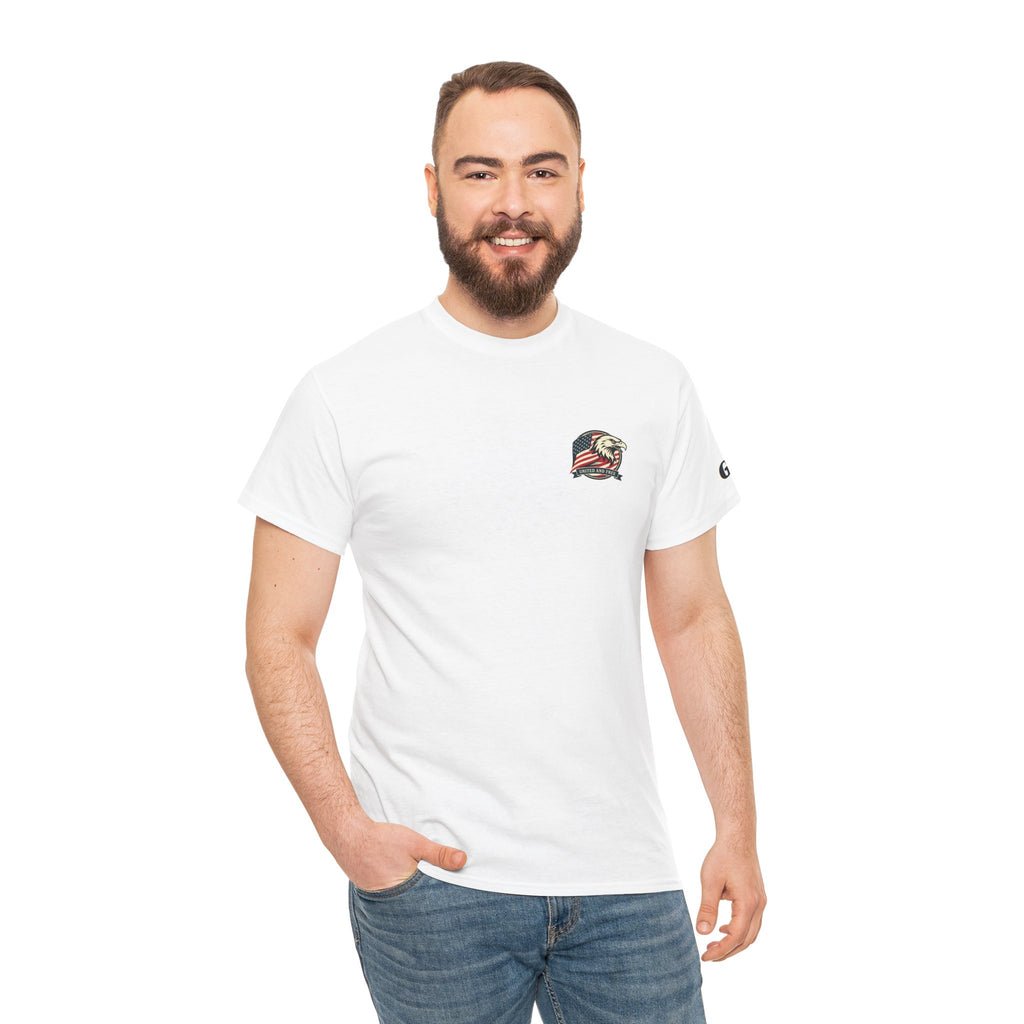 USA Bald Eagle T‑Shirt — "United and Free" Patriotic Tee