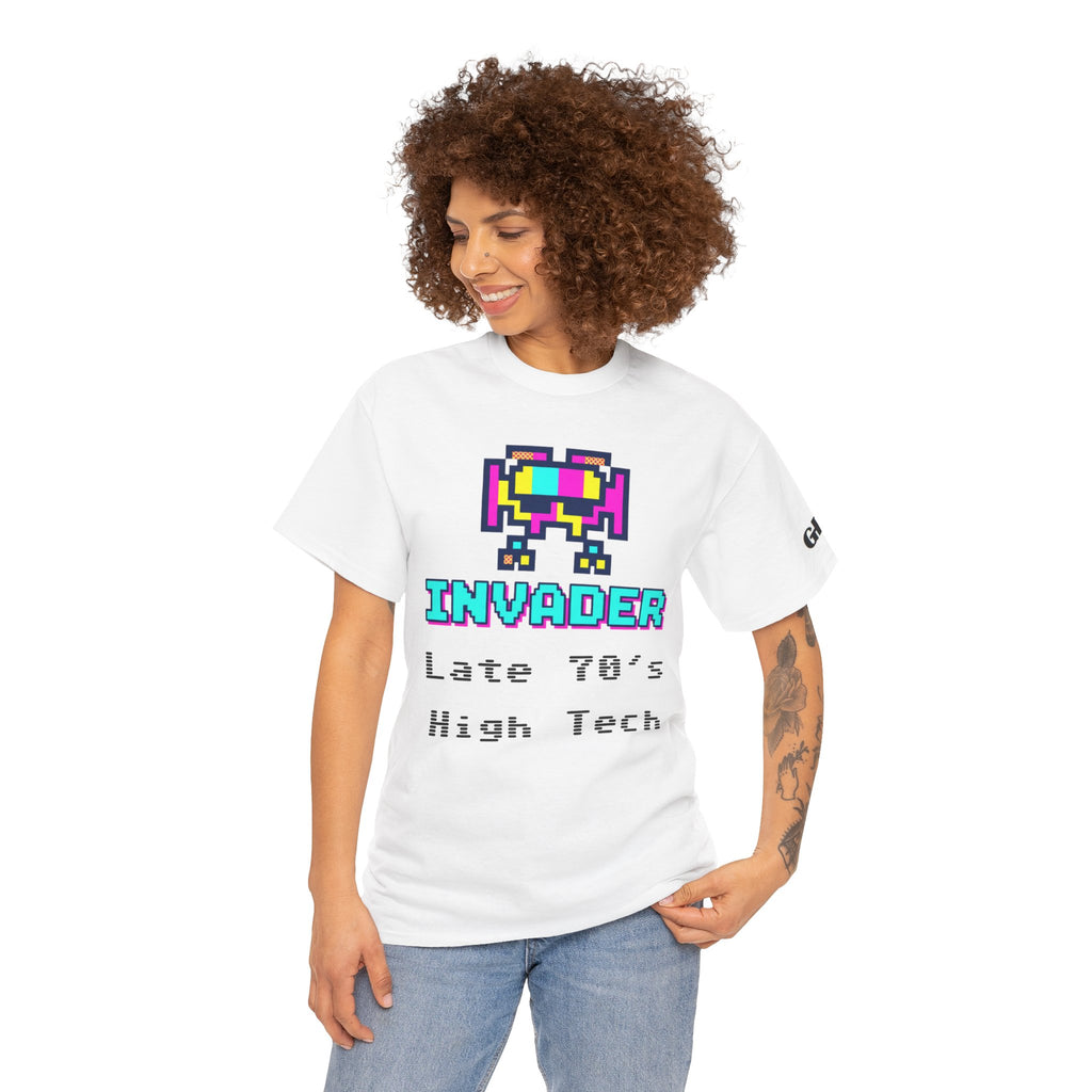 Invader Retro Pixel Tee — "Late 70's High Tech" Vintage Video Game T-Shirt