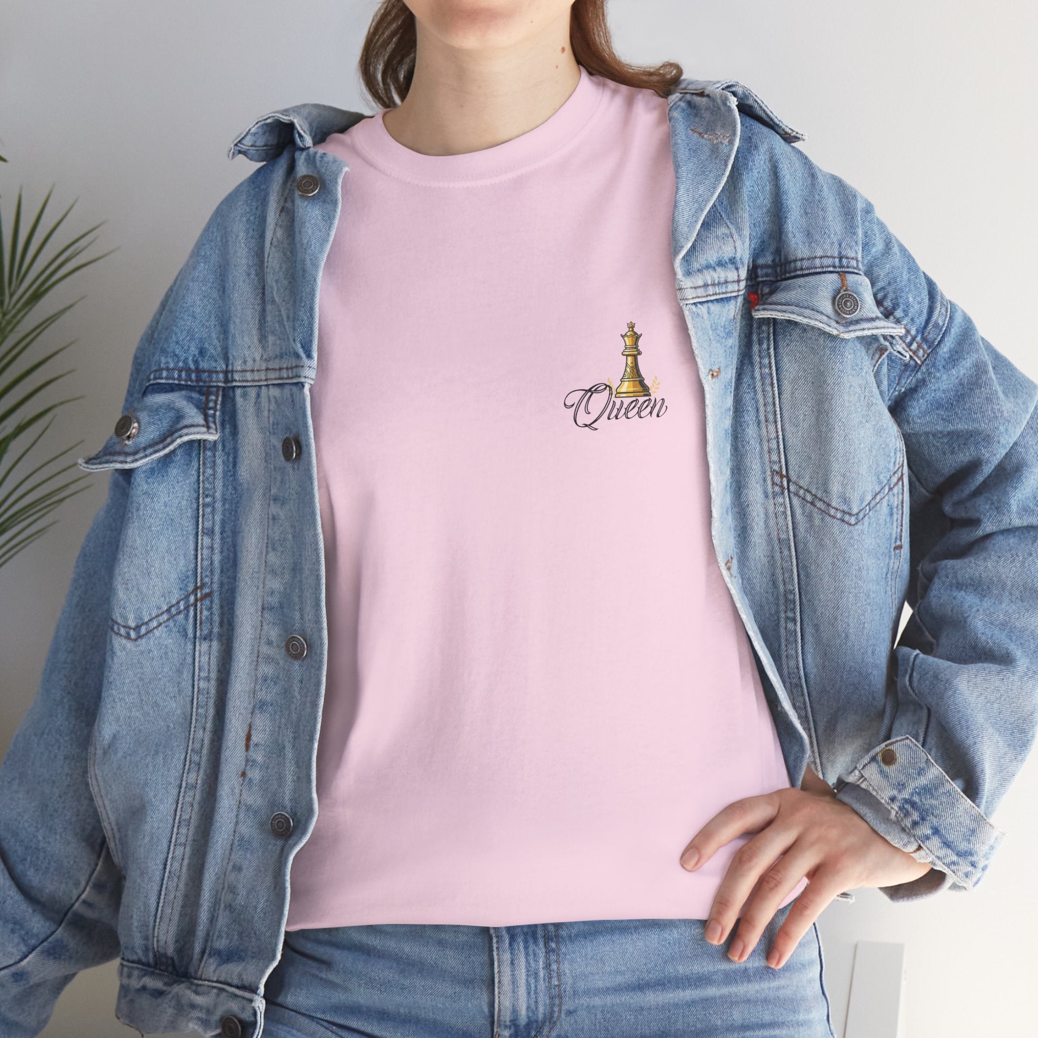 Queen Chess Piece T-Shirt — "Queen" Family Roles Tee (Grandmother, Wife, Mother, Daughter, Sister)