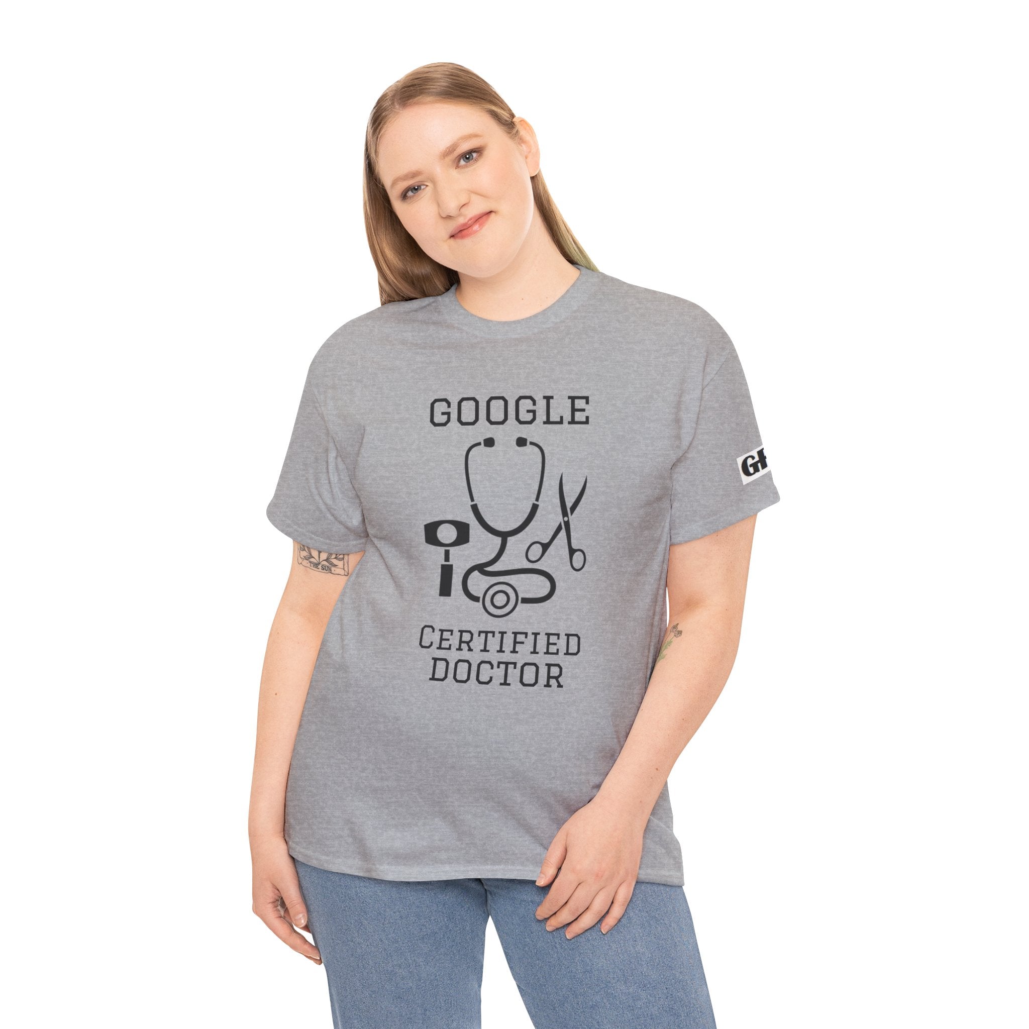 Google Certified Doctor T-Shirt — Funny Medical Tee for Doctors & Med Students