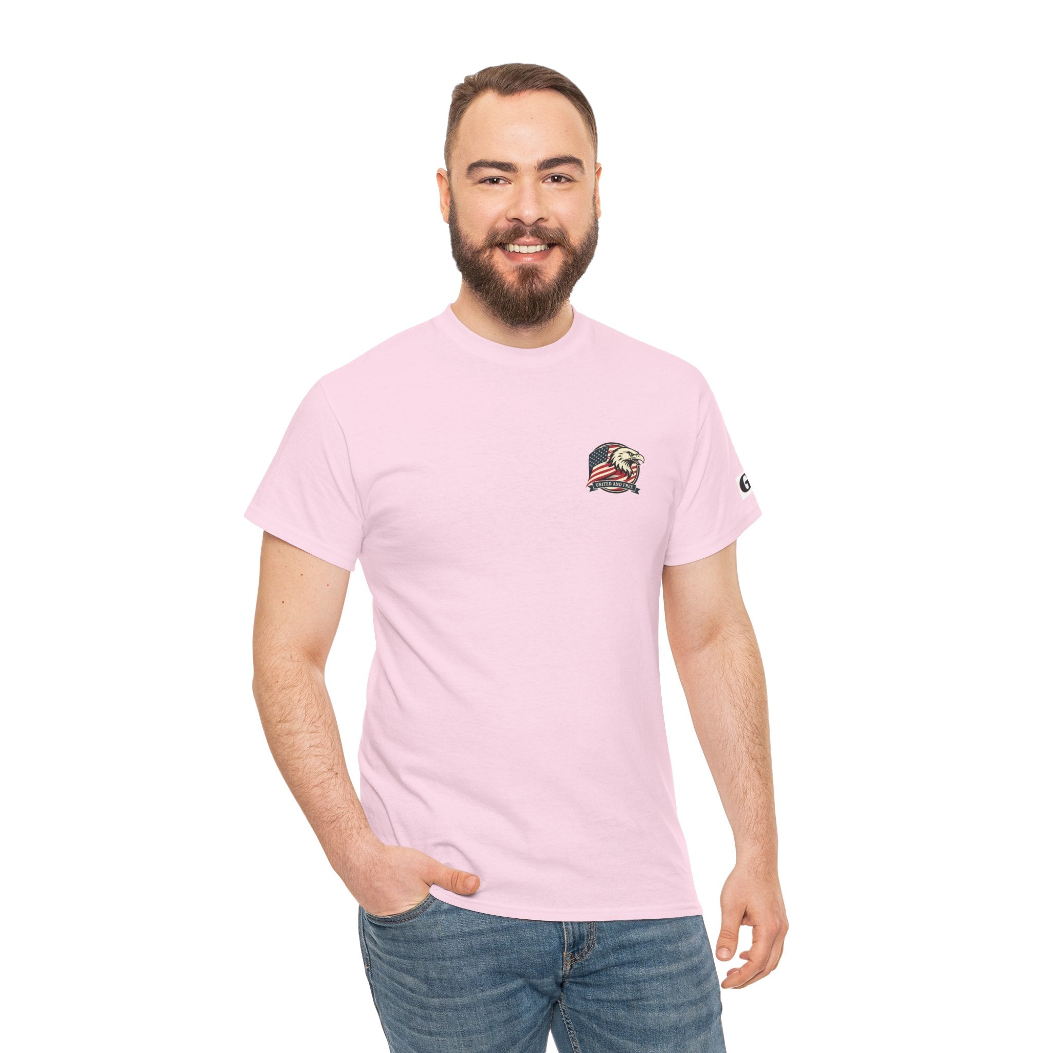 USA Bald Eagle T‑Shirt — "United and Free" Patriotic Tee