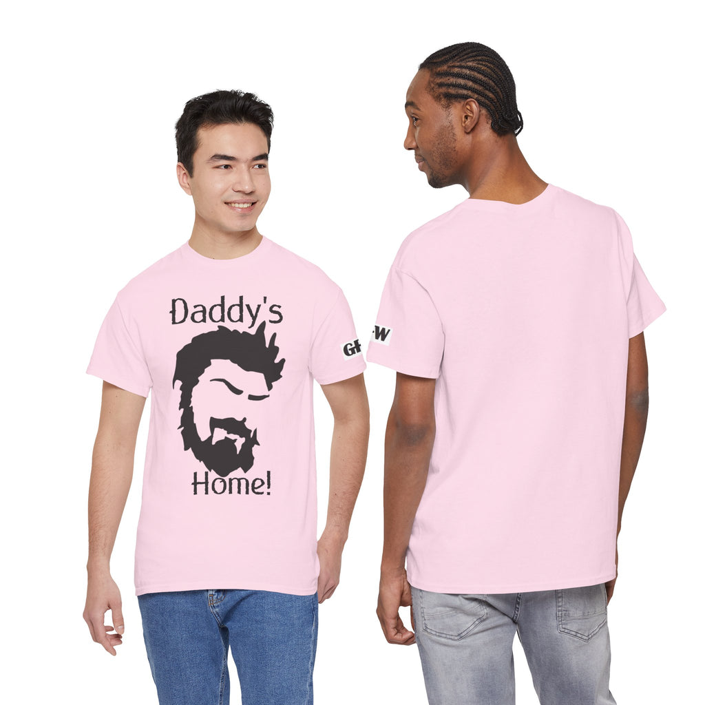 Daddy's Home T-Shirt — Men's Beard Silhouette Father's Day Tee
