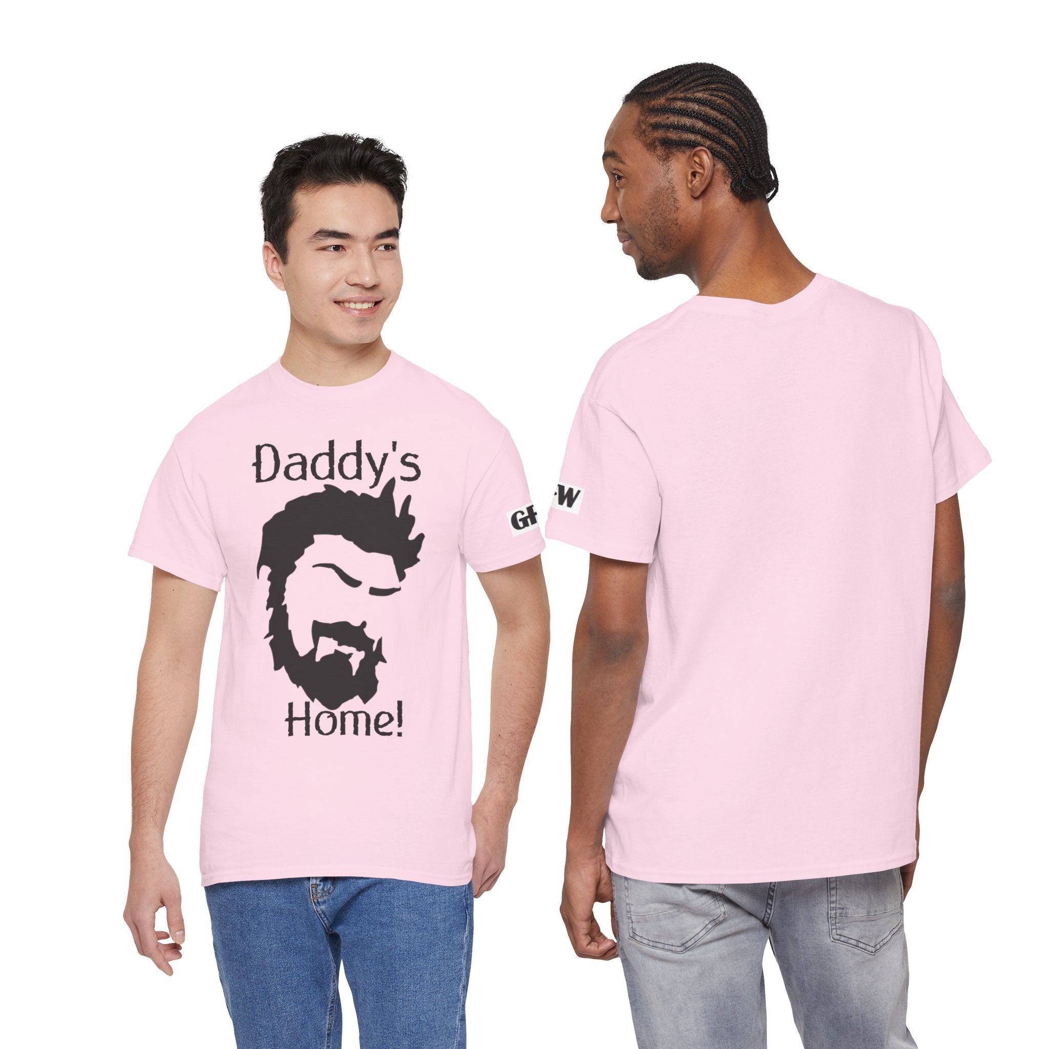 Daddy's Home T-Shirt — Men's Beard Silhouette Father's Day Tee
