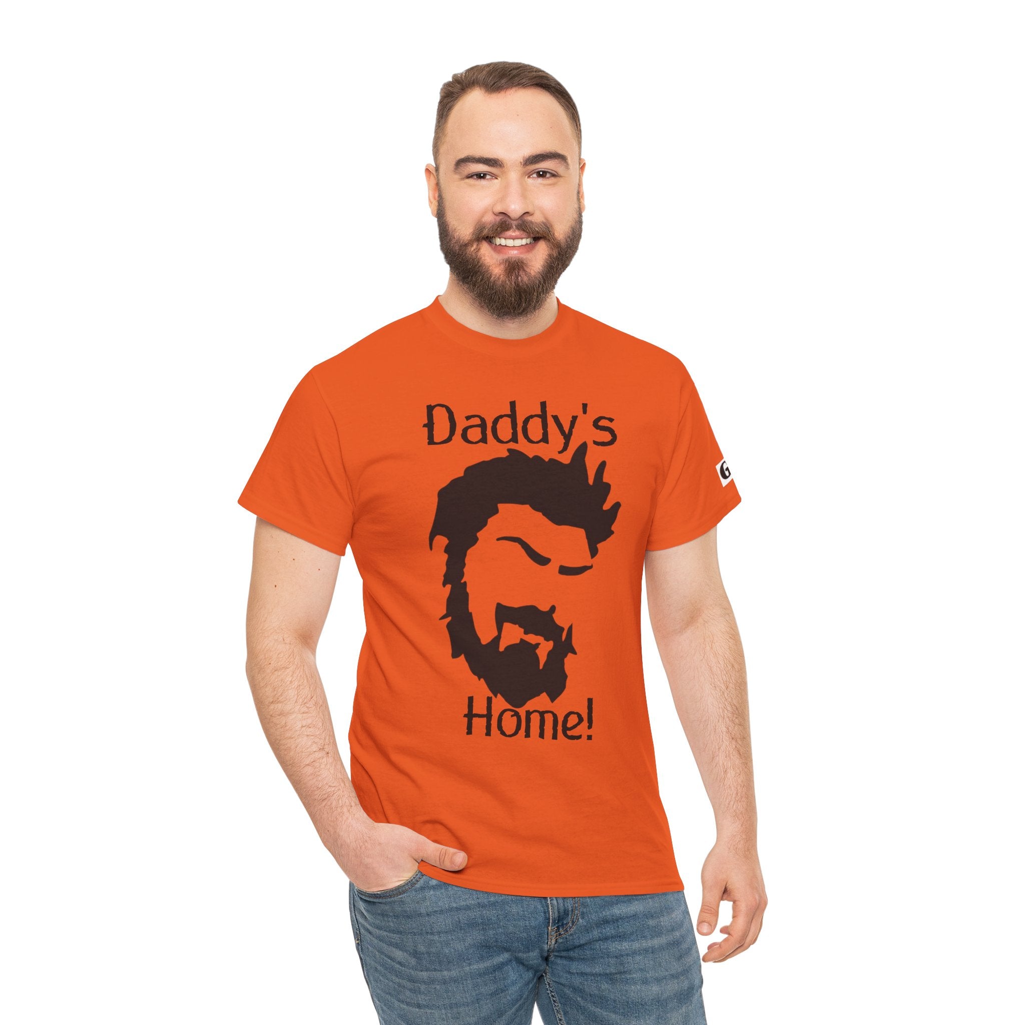 Daddy's Home T-Shirt — Men's Beard Silhouette Father's Day Tee