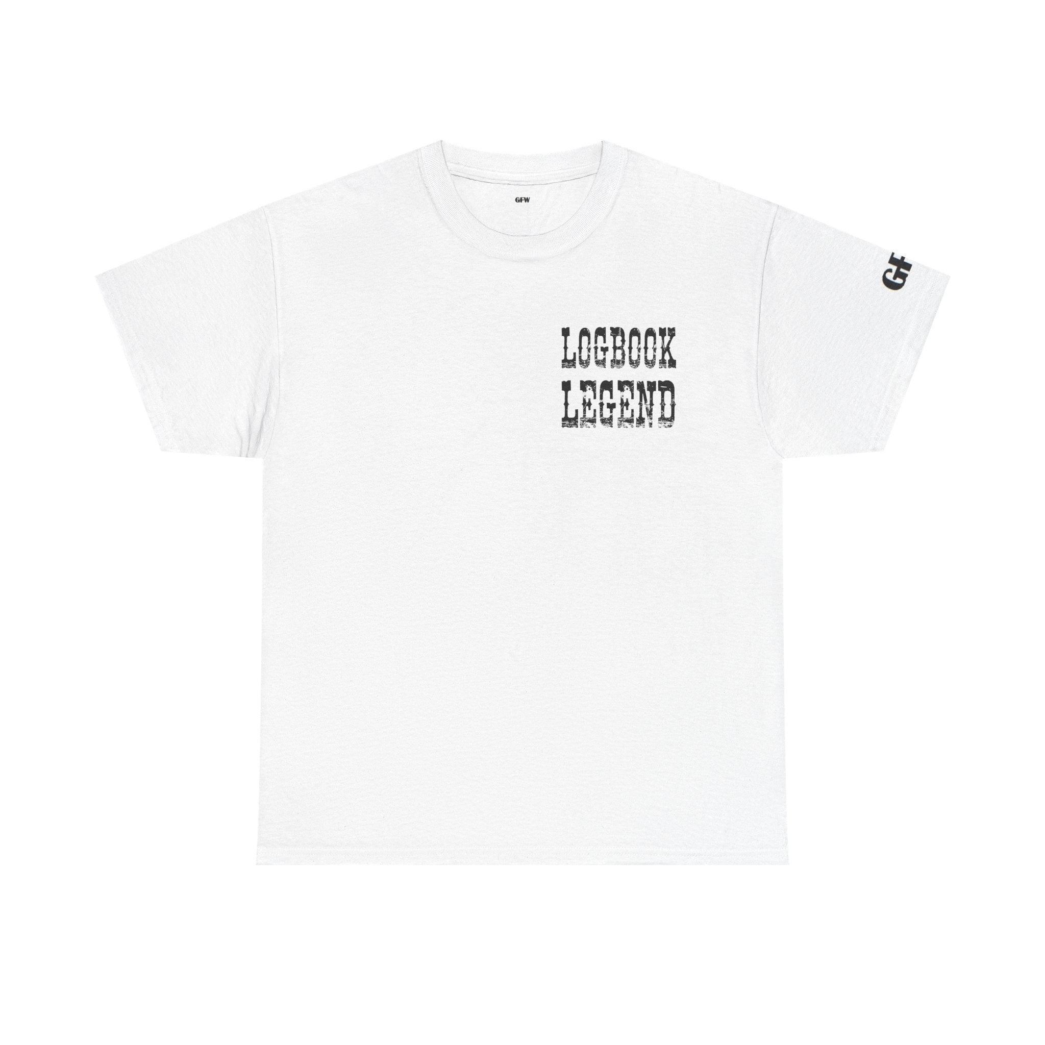 Logbook Legend Trucker Tee — "Logbook Legend" Graphic T-Shirt for Drivers