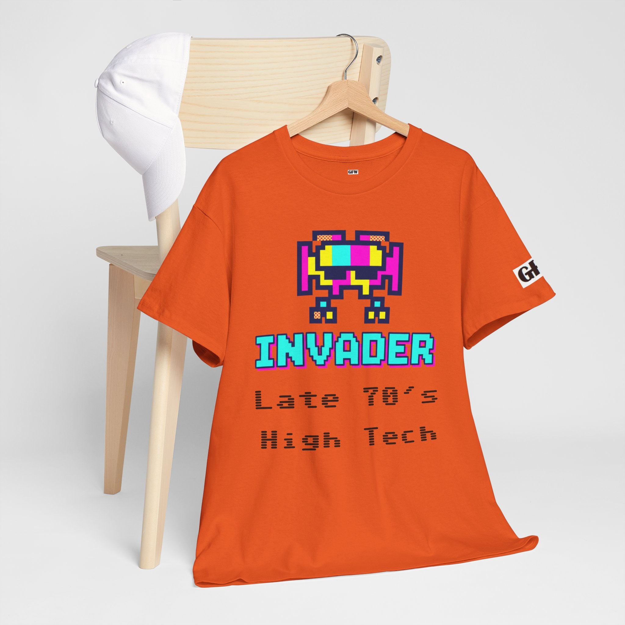 Invader Retro Pixel Tee — "Late 70's High Tech" Vintage Video Game T-Shirt