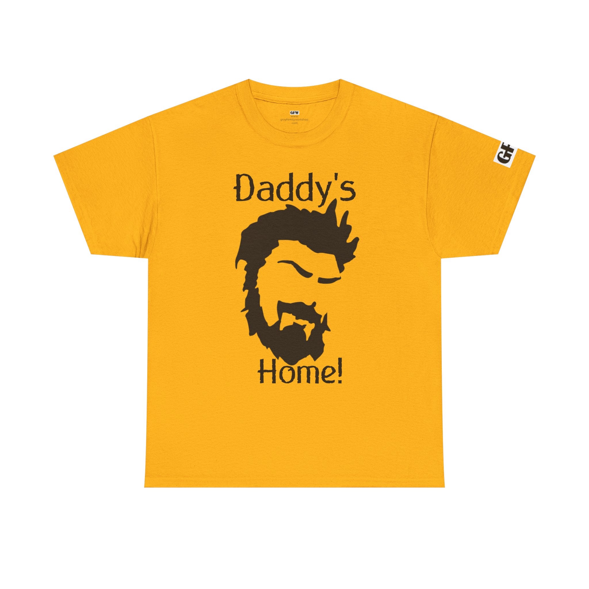 Daddy's Home T-Shirt — Men's Beard Silhouette Father's Day Tee