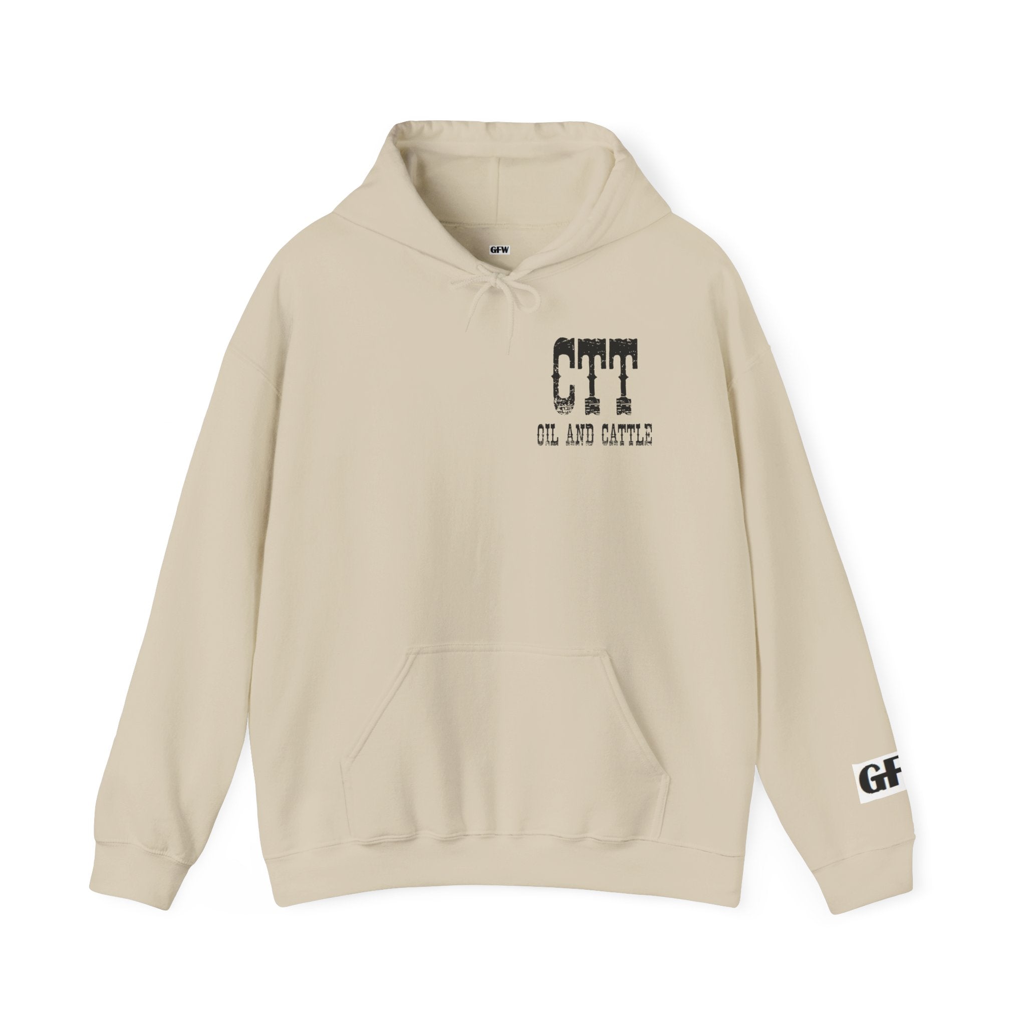 CTT Oil and Cattle Hoodie - Western Oilfield Ranch Sweatshirt