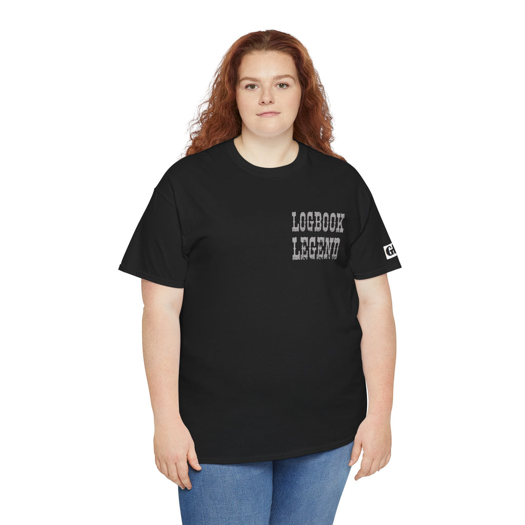 Logbook Legend Trucker Tee — "Logbook Legend" Graphic T-Shirt for Drivers