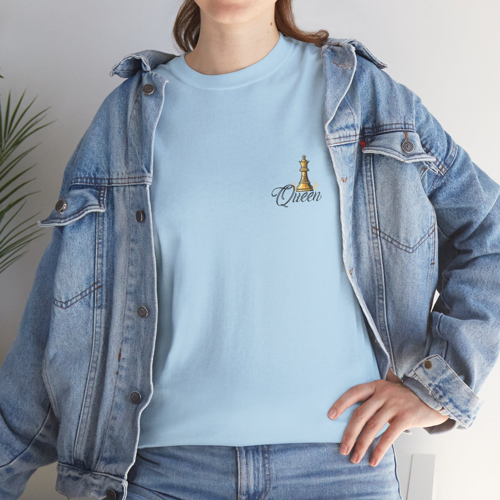 Queen Chess Piece T-Shirt — "Queen" Family Roles Tee (Grandmother, Wife, Mother, Daughter, Sister)