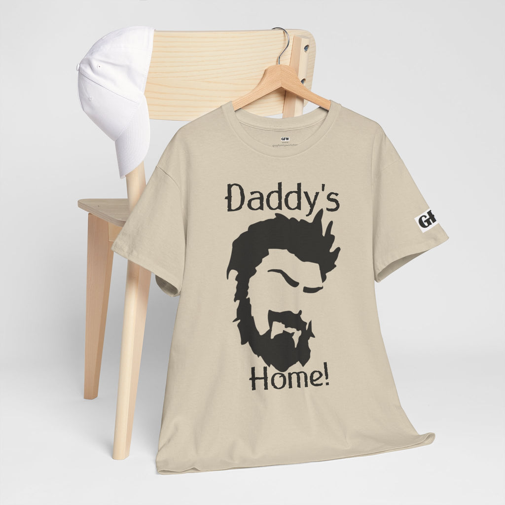 Daddy's Home T-Shirt — Men's Beard Silhouette Father's Day Tee